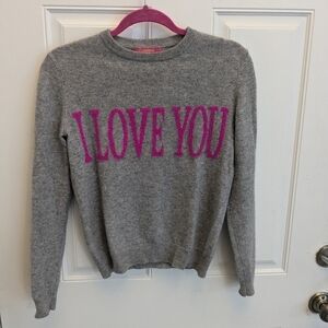 Catherine Malandrino I Love You Cashmere Sweater
